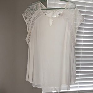 White sheer blouse